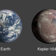 Side-by-side comparison of Earth and Kepler-1649c.